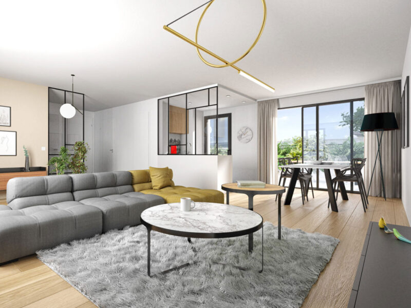 Visite virtuelle d'un programme immobilier d'appartements - Images full 3D