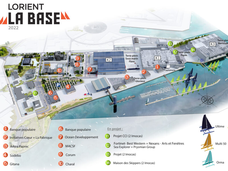 Vue virtuelle du quartier de Lorient La Base pour la création d'un plan de promotion touristique